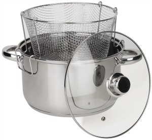 GARNEK do SMAŻENIA FRYTEK 5L MAKARONU 24 cm wysoki