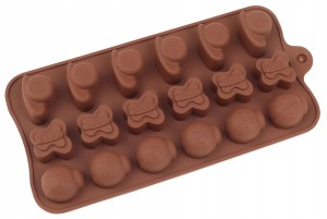 Foremka silikon dekoracja tort czekoladki B3387