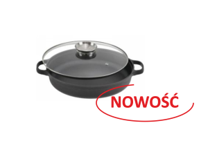 Patelnia grillowa Rossner 25 cm żeliwna