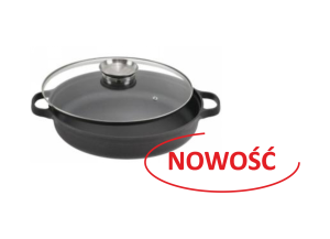 Patelnia grillowa Rossner 28 cm żeliwna