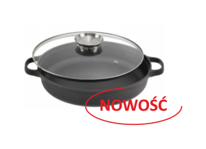 Patelnia grillowa Rossner 35 cm żeliwna