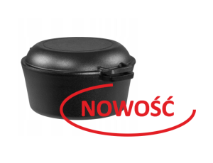 GARNEK ŻELIWNY 2W1 Z PATELNIĄ KL1270 