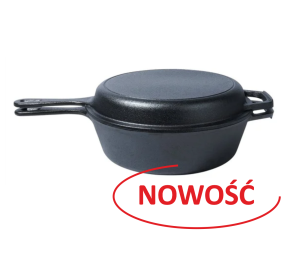 RONDEL PATELNIA ŻELIWNA 2 W 1 KL1260