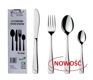 SZTUĆCE W ZESTAWIE 24 ELEMENT DLA 6 OSÓB T5144